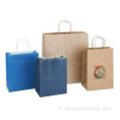 Princement à imprimerie personnalisée Handle de corde Kraft Paper Sac